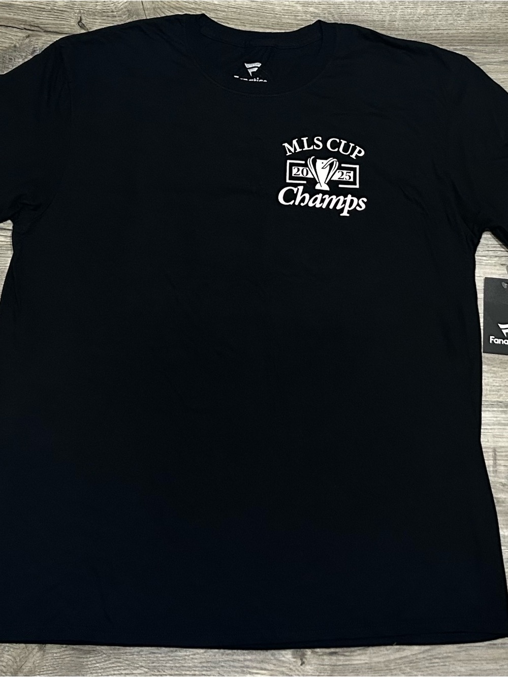 NWT Fanatics Inter Miami CF 2025 MLS Cup Champions Lionel Messi #10 T-Shirt XL